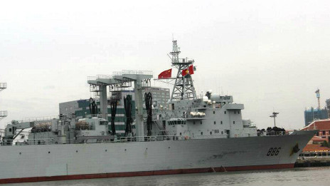 Tàu hộ tống Trung Quốc tại cảng Sài Gòn