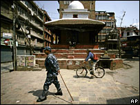 سرباز نپالی در کاتماندو