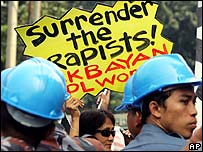 người Philippines biểu tình phản đối vụ hãm hiếp
