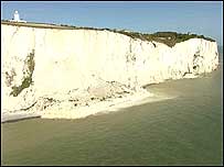Dover's white cliffs