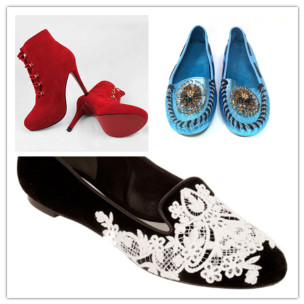 Louboutin的及踝靴，Miu Miu和McQueen的乐福鞋