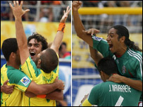 برزیل مکزیک در فینال جام جهانی فوتبال ساحلی