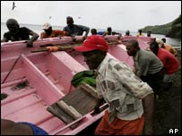 Pescadores na Jamaica