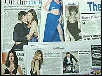 अख़बारों में अश्लील सामग्री