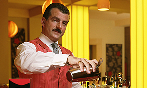 Martin Marquez plays Gino Primirola, Head Barman