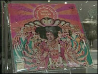Disco autografado por Jimi Hendrix