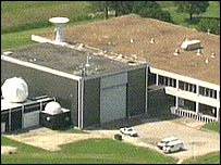 O Johnson Space Center da Nasa, em Houston (imagem de TV)