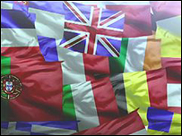 यूरोपीय देशों के सदस्य देशों के झंडे