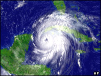O furacão Ivan