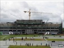 The Mahinda Rajapaksa stadium in Hambantota