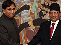 प्रचंड और शकील अहमद