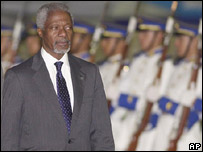 O secretário-geral da ONU, Kofi Annan