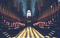 Photograph showing inside Westminster Abbey