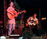 Playing at the Cambridge Folk Festival