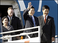 Ông Triết khi tới Los Angeles