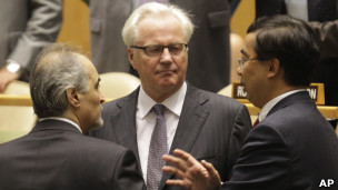 叙利亚、俄国、中国驻联合国大使