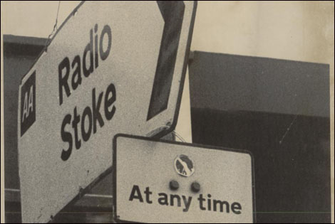 Front: Roadsign, BBC Radio Stoke 1970s