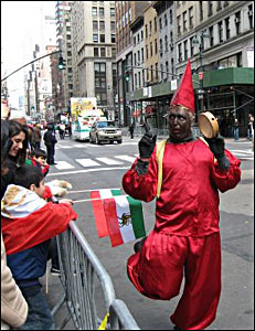 جشن نوروزی ایرانیان در خیابان های نیویورک