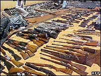 Vũ khí thu được tại Paraguay