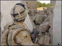 سرباز بریتانیایی در هلمند