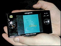 Modelo do aparelho da Creative