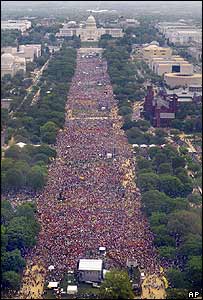 Manifestação em Washington