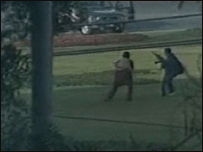 हमलावरों की टीवी से ली हुई तस्वीर