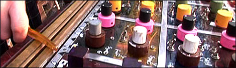 Nick using one of his synthesizers