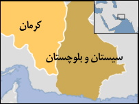 نقشه استان سيستان و بلوچستان