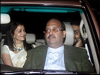 अमर सिंह ऐश्वर्या और अभिषेक के साथ