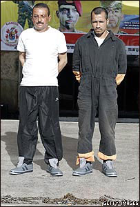 Gerardo Antonio Aguilar, conhecido como 'César' e Alexander Farfán, ou 'Gafas'. Foto: Getty Images