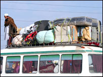 موتر حامل مهاجرين