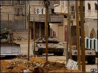 Destruição em Rafah, na Faixa de Gaza, no mês passado