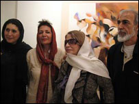 از راست محمد علی ترقی جاه، ايران درودی، فريده لاشايی و فريال سلحشور