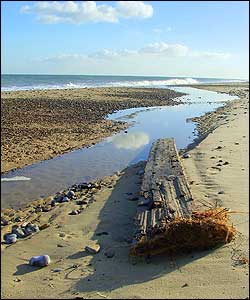 Great Yarmouth beach by Robin Knight.