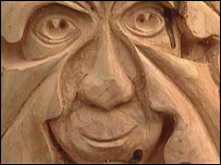 Paul Sivell's wood sculpture