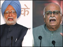 मनमोहन सिंह और लालकृष्ण आडवाणी