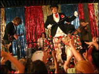 Liam Frost in his top hat and tails