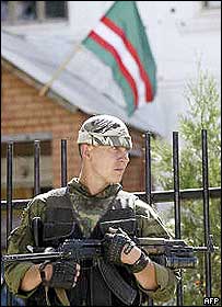 Російський вояк у Чечні