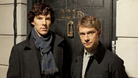 (L-R) Benedict Cumberbatch and Martin Freeman