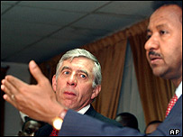 جک استرا در ديدار با مقام های سودانی