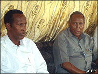 عبداللهی يوسف رييس جمهوری (راست) و غيدی نخست وزير سومالی