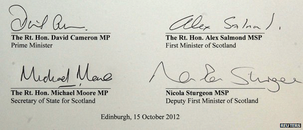 簽字畫押:蘇格蘭的2014,將在歷史上留下重重的一筆。