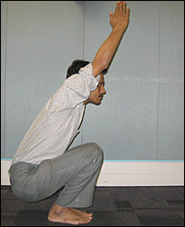 द्रुट उत्कटासन