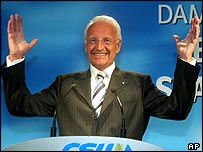 Edmund Stoiber, líder da União Democrata-Cristã