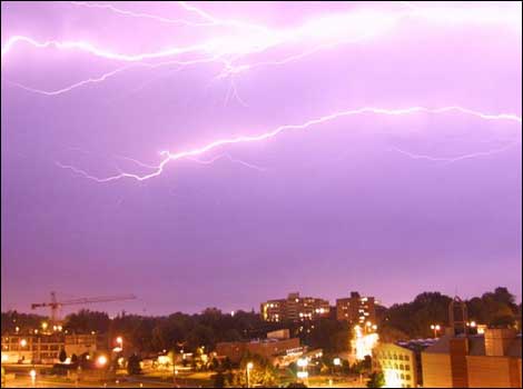 Lightning over Bristol