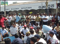 Protest against the abduction and arrest of 25 activists (file photo)