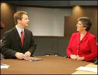 Len Munsil, republicano, e Jane Napolitano, democrata