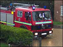 A fire engine in Hemsby: link.