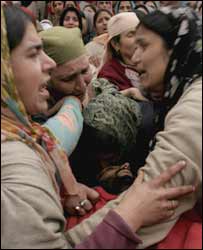 ترال کے شہریوں کا احتجاج